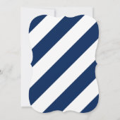 ショッキングピンクのプレッピーな帆 招待状 (裏面)