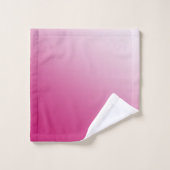 ショッキングピンクの勾配 バスタオルセット (ウォッシュタオル)