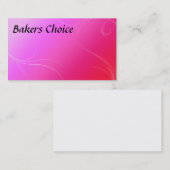 ショッキングピンクの名刺 名刺 (正面/裏面)