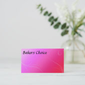 ショッキングピンクの名刺 名刺 (スタンド正面)