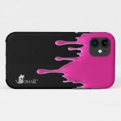ショッキングピンクの滴りのiPhone 5つのケース Case-Mate iPhoneケース (裏面(横))