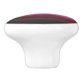 ショッキングピンクの瑪瑙ののどの宝石用原石 セラミックノブ (側面)