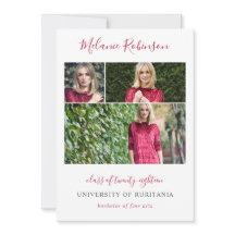 ショッキングピンクの紙吹雪3の写真の卒業の発表