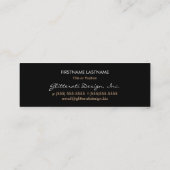 ショッキングピンクの魅力的で細い名刺 スキニー名刺 (裏面)