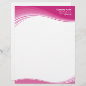 ショッキングピンクはレターヘッドを振ります レターヘッド (正面/裏面)