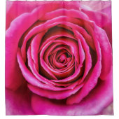 ショッキングピンクは上がりました シャワーカーテン (正面)