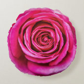 ショッキングピンクは上がりました ラウンドクッション (正面)