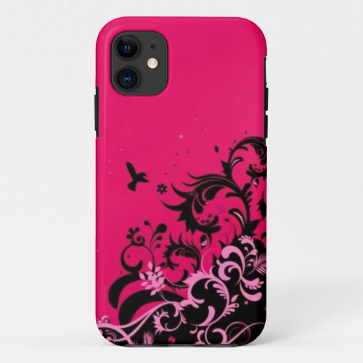 ショッキングピンクは穹窖のiPhone 5/5sの場合を振ります Case-Mate iPhoneケース (裏面)