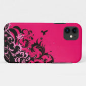 ショッキングピンクは穹窖のiPhone 5/5sの場合を振ります Case-Mate iPhoneケース (裏面(横))