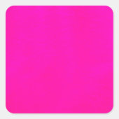 ショッキングピンク色デザインのない-世界だけ スクエアシール (正面)