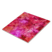 ショッキングピンク赤いおよびマゼンタ抽象的なパターン タイル (側面)