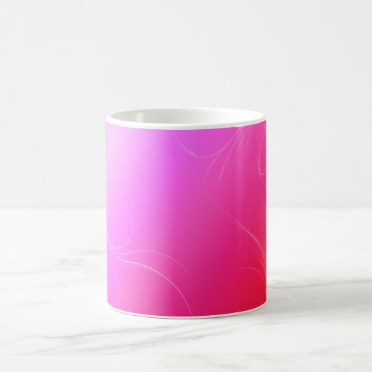 ショッキングピンク コーヒーマグカップ (中央)