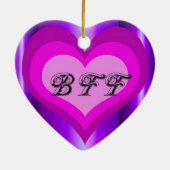 ショッキングピンクBFF セラミックオーナメント (裏面)
