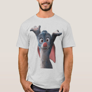 ショックを受けたウサギのキャラクターアート Tシャツ