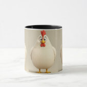 ショックを受けたチキン顔マグ マグカップ (中央)