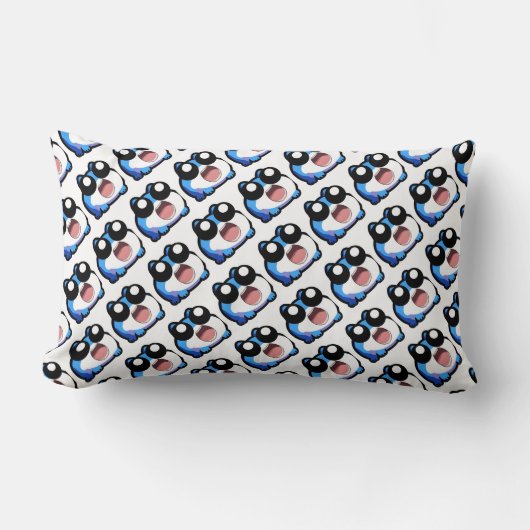 ショックを受けた人 ランバークッション (正面)