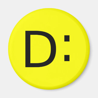 ショックを受けた絵文字 マグネット