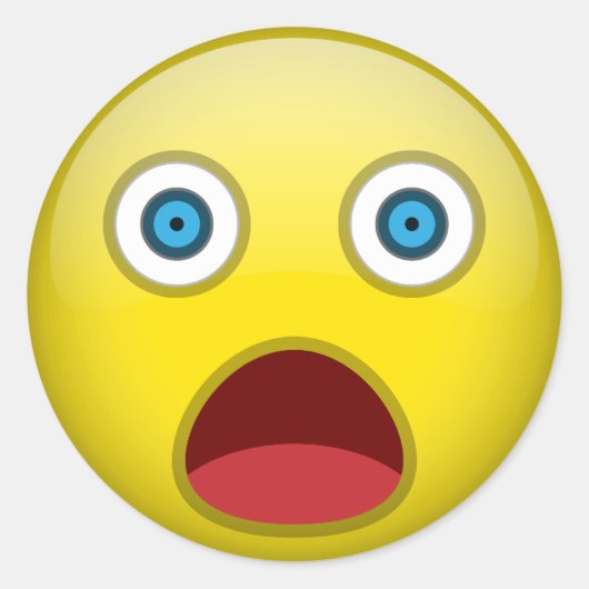 ショックを受けた ラウンドシール (正面)