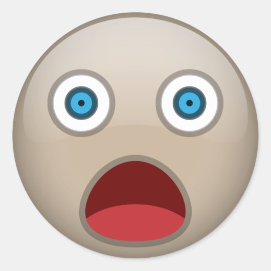 ショックを受けた ラウンドシール (正面)