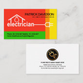 ショックカラーズ電気技師ホーム配線 名刺 (正面/裏面)