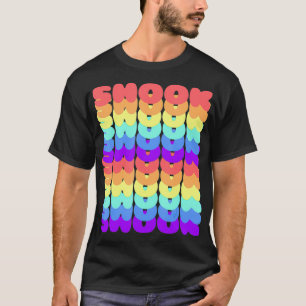 ショックドラッグミームゲイLGBTプライドレインボーフラッグティー Tシャツ