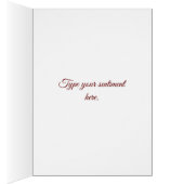 ショックピンクビューティフルバラサンキューカード (内側 (右))