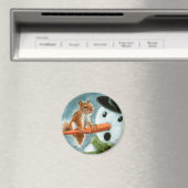 ショック雪だるまリス磁石 マグネット (インサイチュ (食洗機))