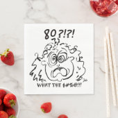 ショック80th誕生日ナプキン スタンダードランチョンナプキン (インサイチュ)