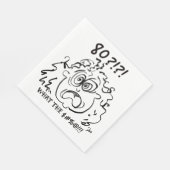 ショック80th誕生日ナプキン スタンダードランチョンナプキン (角)