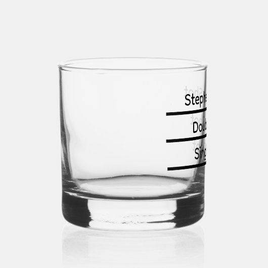 ショットおもしろいパーソナライズされたの流れ ウイスキーグラス (右)