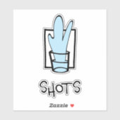 ショットのカスタムカットビニールステッカー シール (シート)