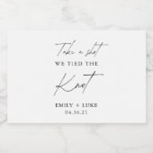 ショットを取る我々は結び目の結婚式の引き出物 リキュールボトルラベル (シングルラベル)