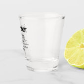 ショットを取る我々は結び目を結んだ – カスタムウェディング ショットグラス (右)