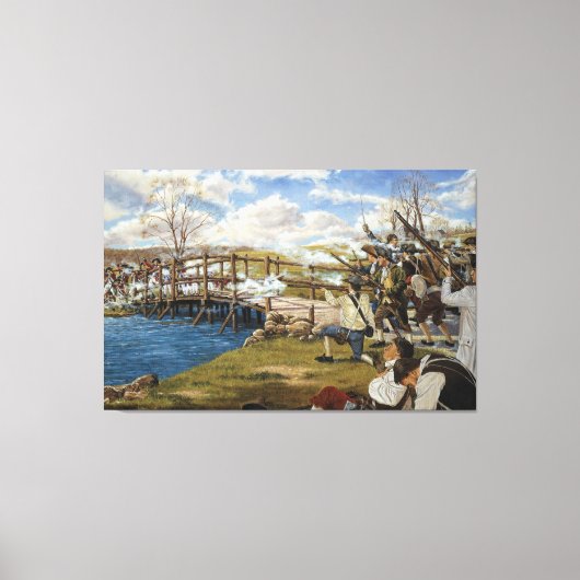 ショットを聞いた'Round the world by Domenick D'Andrea キャンバスプリント (正面)