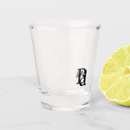 ショットガラス抽象芸術トレンドインテリアデコーブラック ショットグラス