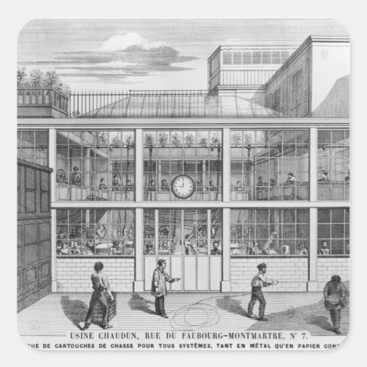 ショットガンカートリッジの工場、Usine Chaudun スクエアシール (正面)