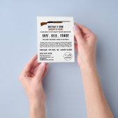 ショットガンデザイン、ガンスミス、ガン広告ストア チラシ (手)