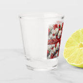 ショットグラスと英語バラ旗 ショットグラス (左)