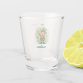 ショットグラスに乾杯する妖精と書かれたSlainte ショットグラス (裏面)