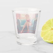 ショットグラスピンアップガール ショットグラス (裏面)