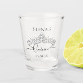 ショットグラス誕生日キンセアニェラパーティーフェイバー ショットグラス (正面)