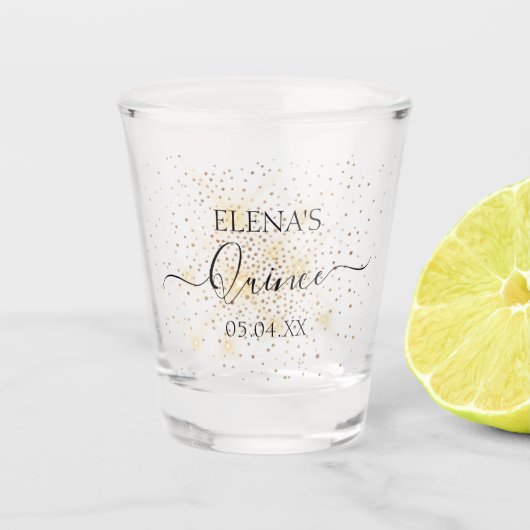ショットグラス誕生日キンセアニェラパーティーフェイバー ショットグラス (正面)