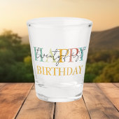 ショットグラス21st第21回または任意の誕生日 ショットグラス