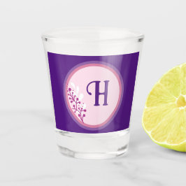 ショットグラス – イニシャルの追加 – 紫