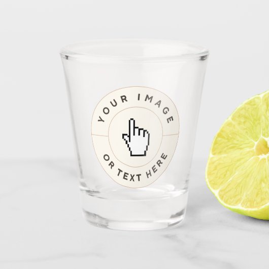 ショットグラス – カスタム文字（イメージを追加） (正面)