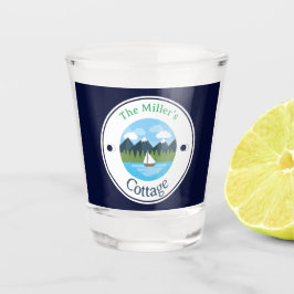 ショットグラス – コテージパーソナライズされた- – 名前の追加