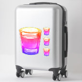 ショットグラス シール (スーツケース)