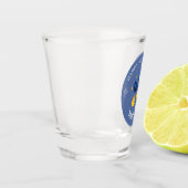 ショットグラス – ハッピードエクセーションのパーソナライズ – 名前を追加 (左)