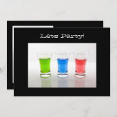 ショットグラス パーティー招待状 招待状 (正面/裏面)