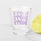 ショットショット紫 ショットグラス (裏面)